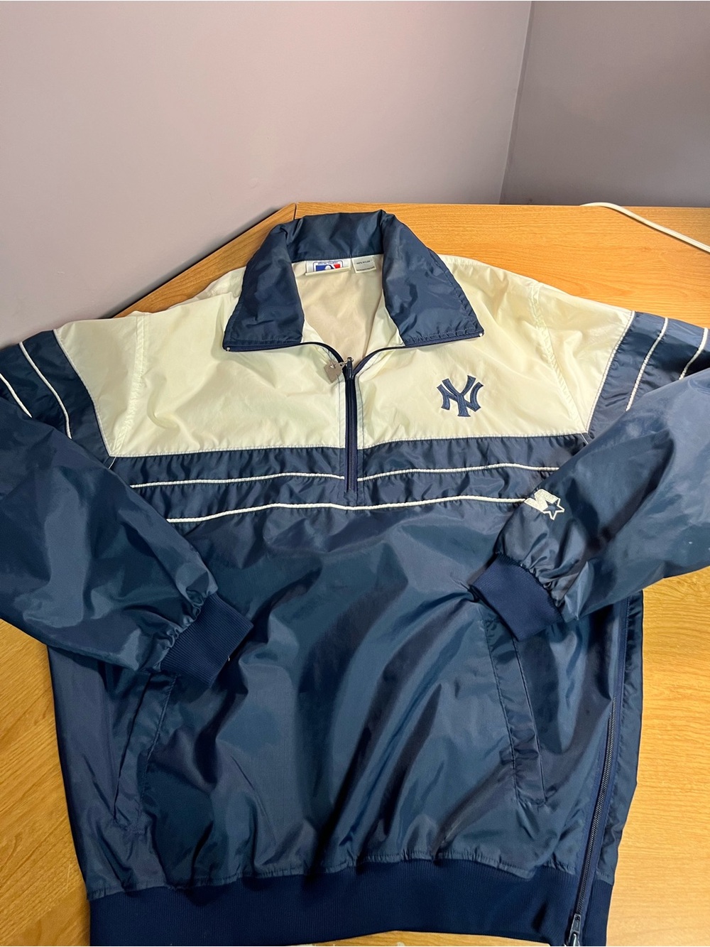 Vintage New York Yankees Starter Windbreaker Full Zip Jacket Size L